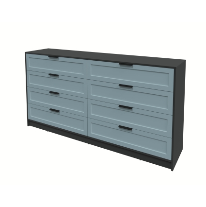 Kомод Тренд КТ-К197 (Антрацит ЛДСП/ Океан ЛМДФ) Ш1965 В1020 Г451